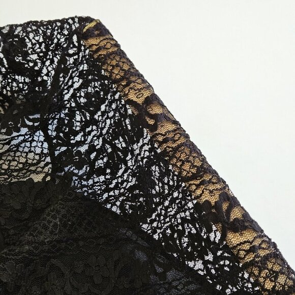 Axara Paris Top Women S Black Sleeveless Button Up High Low Hem Whimsigoth Lace - Picture 14 of 16